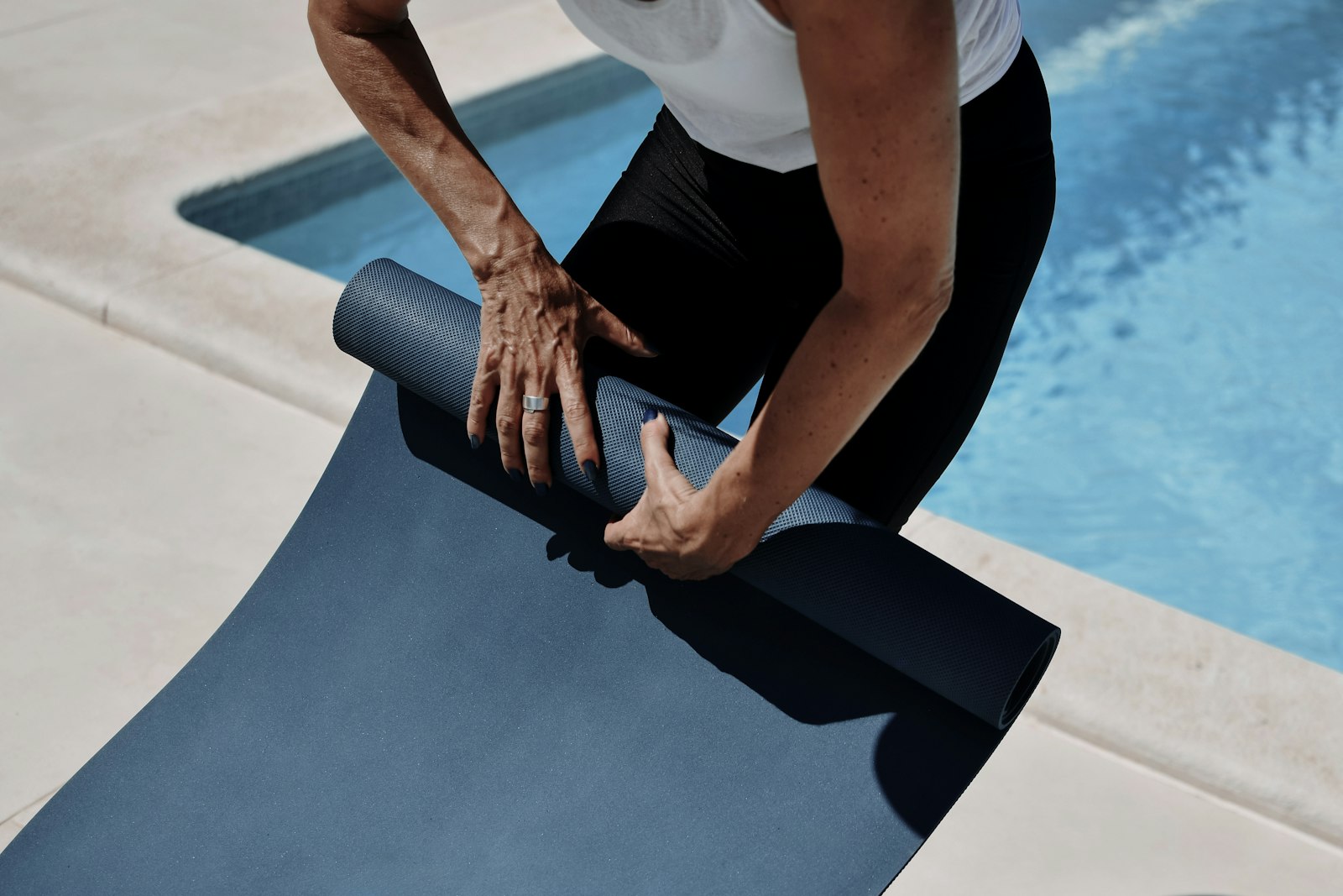 Yoga matı ve blok